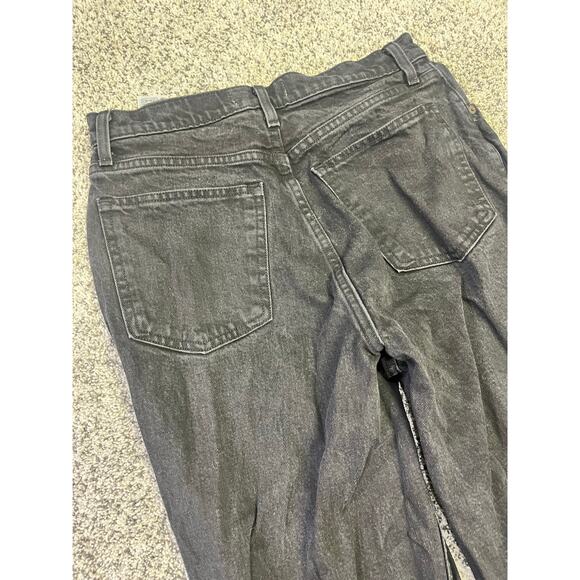 Abercrombie The 90’s Straight Ultra High-Rise Women’s 10R Saturated‎ Black - Picture 9 of 10